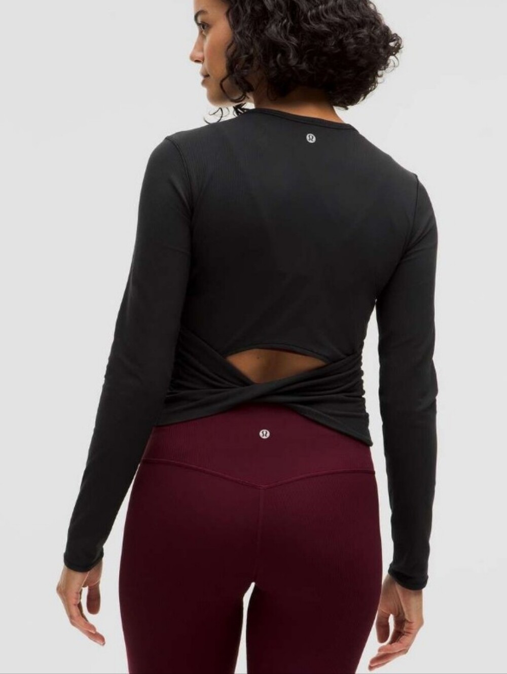 Lululemon All It Takes Back-Twist Ribbed Long-Sleeve Shirt - * No Size Tag *